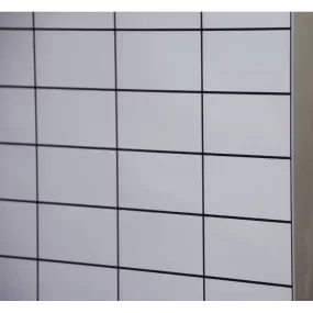 Specchio quadrettato per fissaggio a parete