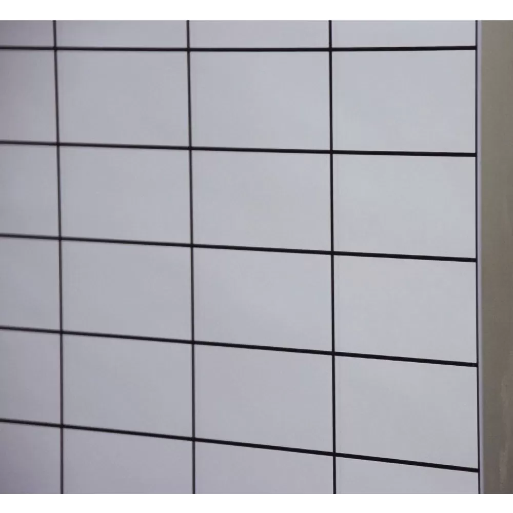 Specchio quadrettato su carrello