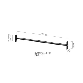 dimensioni Barra pull up 112 cm