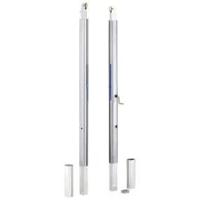 Impianto pallavolo monopalo telescopico certificato UNI EN 1271