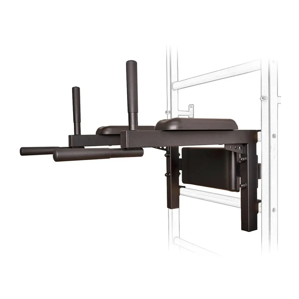 Parallele per dip e addominali agganciabili a spalliera