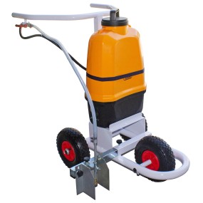 Carrello segna campo a vernice ecologica a batteria