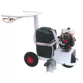 Carrello traccialinee con pompa a motore
