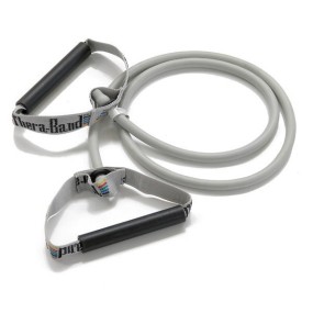 Elastico con maniglie Body Trainer 140 cm argento - TheraBand