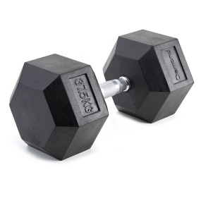 Manubrio esagonale gommato da 37,5 a 50 kg - Diamond