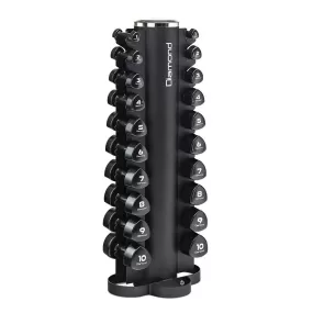 Rastrelliera a colonna con manubri