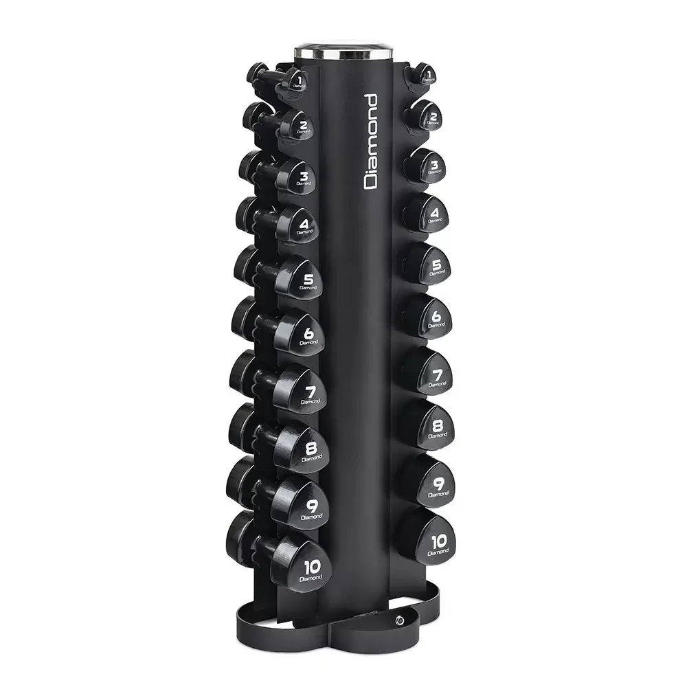 Rastrelliera a colonna con manubri