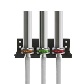 Rastrelliera a muro verticale carica