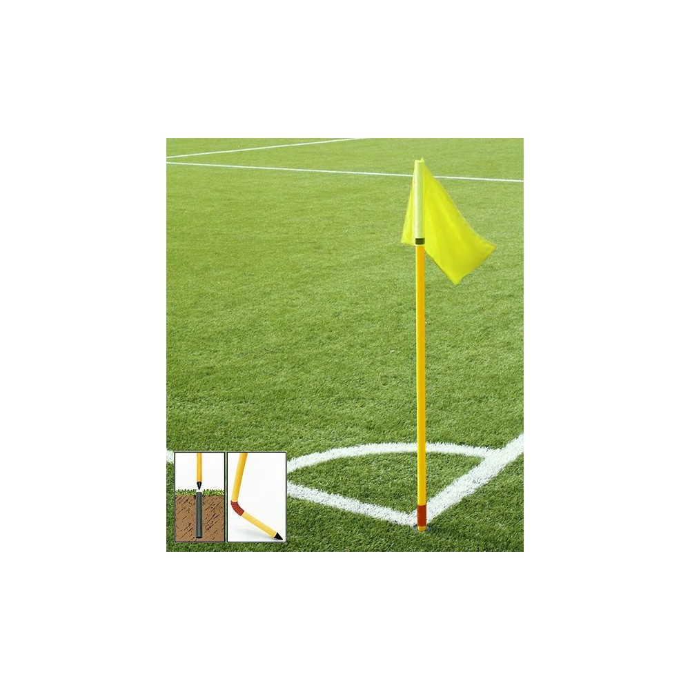 Bandierine Da Calcio D'Angolo ND Sports - Doppio Colore In Nylon (Coppia)