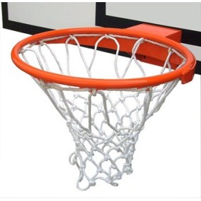 Canestro da basket super rinforzato professionale regolamentare con retina.