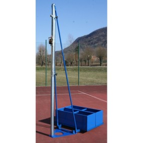 Impianto volley in acciaio a traliccio zavorrabile
