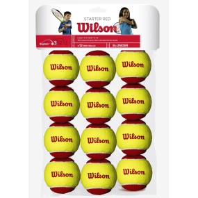 Confezione 12 palle Wilson Starter Red
