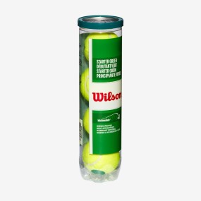 Tubo 4 palle tennis Wilson Starter Play Green